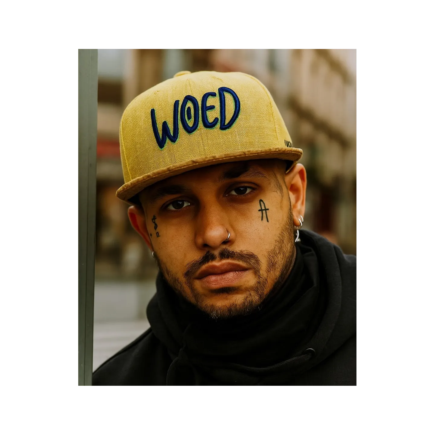 Ilustronauta Mustard Yellow Snapback Cap - Woed Reference: 22176| Traclet Hat Shop