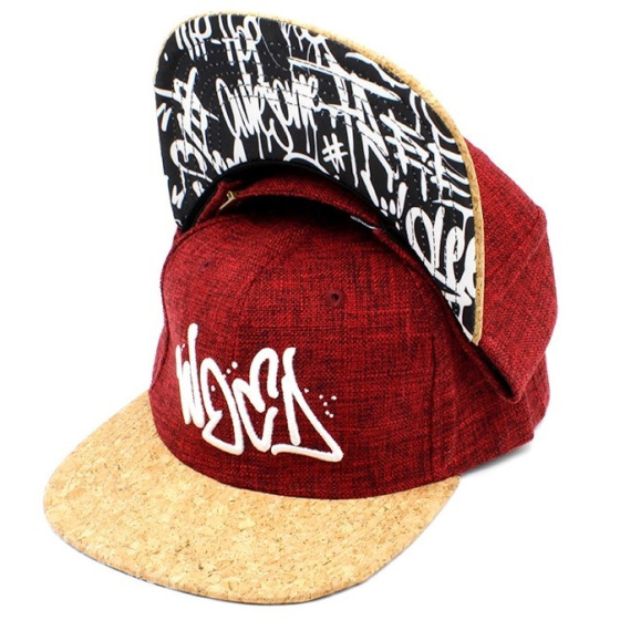 Casquette Snapback Graffiti Bordeaux - Woed
