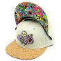 Casquette Snapback Pixel Kaiju Denim Grise - Woed