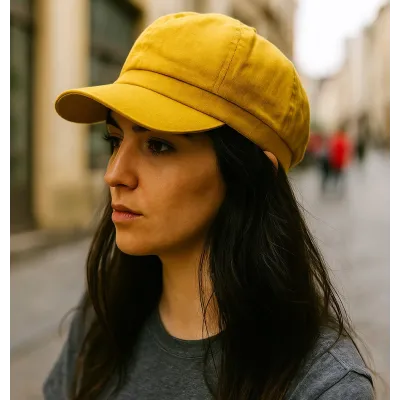 Ventura Linen & Cotton Newsboy Cap - Traclet Reference: 22187| Traclet Hatmakers