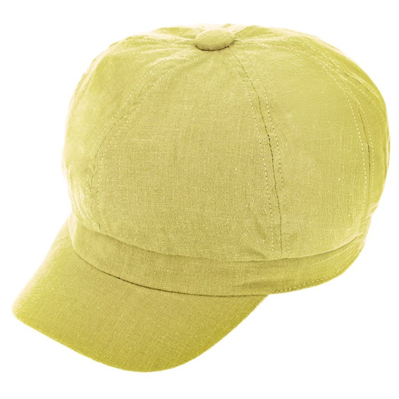 Ventura Linen & Cotton Newsboy Cap - Traclet