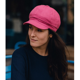 copy of Costanza Gray Linen Newsboy Cap - Traclet