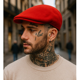 Kangol Wool 504 Red Cap
