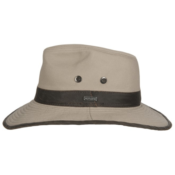 Hatland Beige Wide Brim Traveller Hat