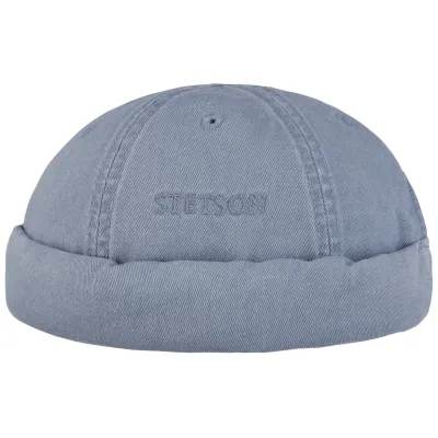 Bonnet Docker Ocala Coton Bleu Clair UPF 40+ - Stetson Reference : 22192| Chapellerie Traclet