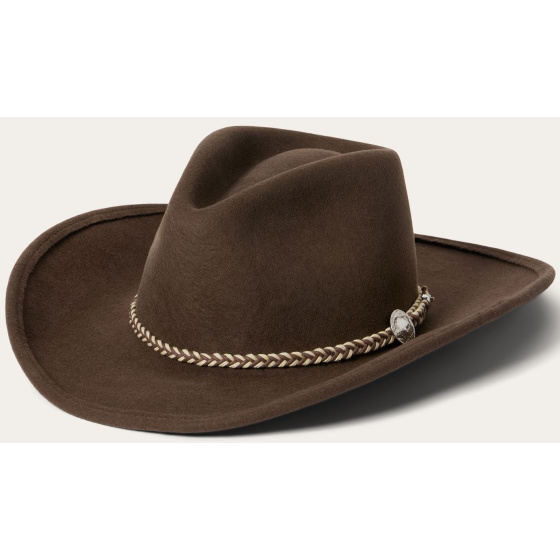 Chapeau Cowboy Seneca Buffalo 3 X Feutre Marron - Stetson