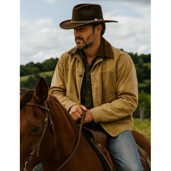 Seneca Buffalo 4X Grey Wool Felt Cowboy Hat - Stetson
