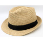 Trilby Sylvain Raphia Hat Made in France Natural - Traclet
