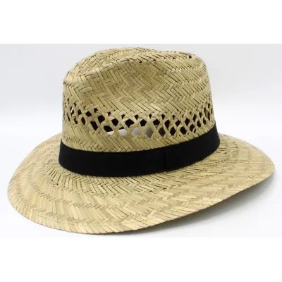 Traveller Gardener Straw Hat Black Ribbon - Traclet Reference: 17740| Traclet Hat Shop