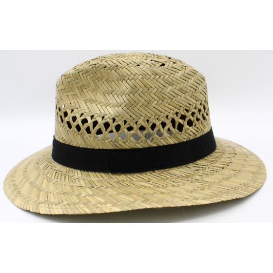 Traveller Gardener Straw Hat Black Ribbon - Traclet