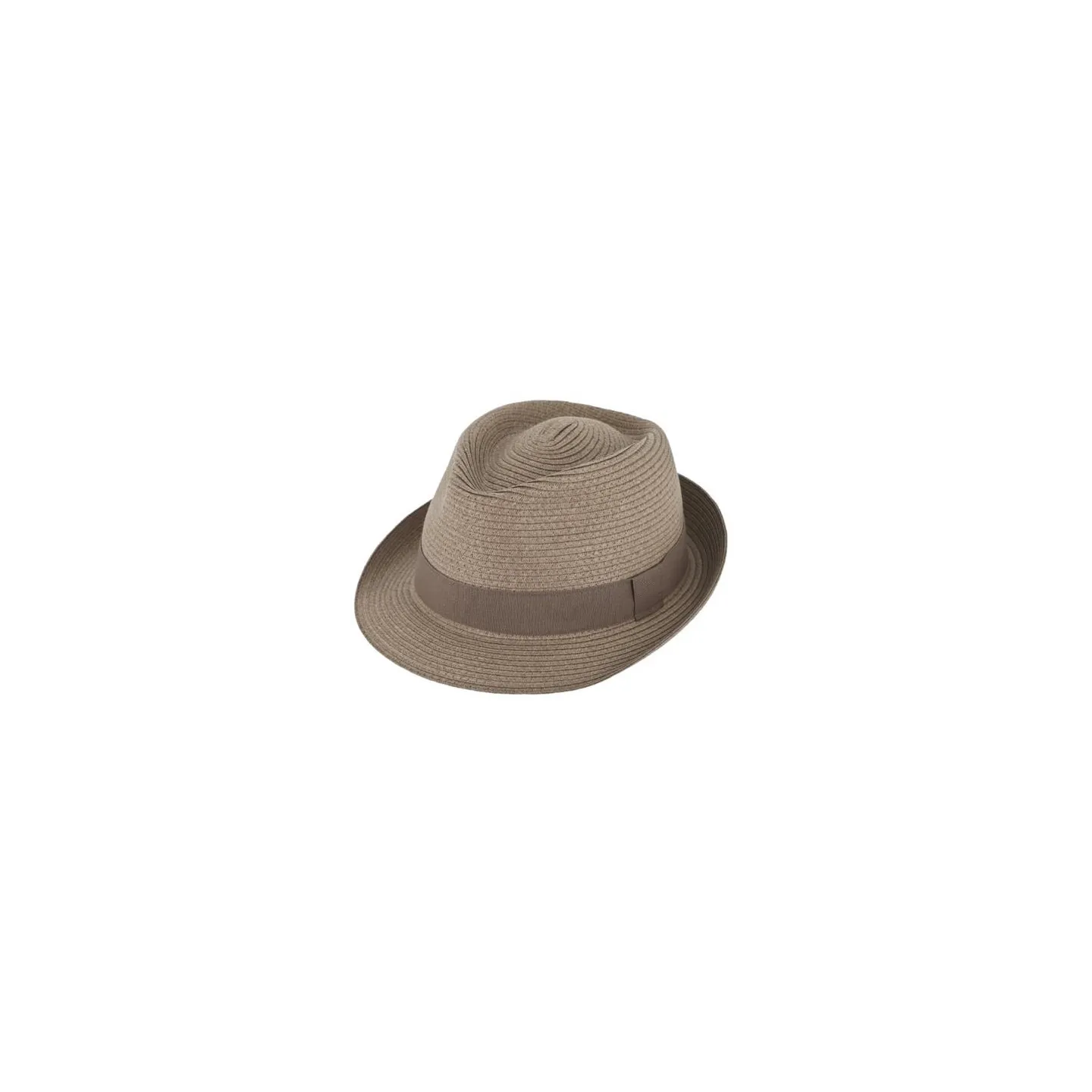 Taupe Paper Straw Trilby Hat - Traclet  Reference: 22195| Traclet Hat Shop