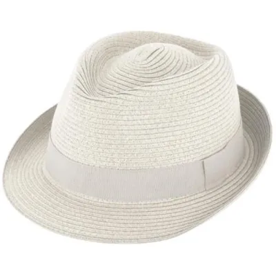 Chapeau Trilby Paille Papier Nature - Traclet