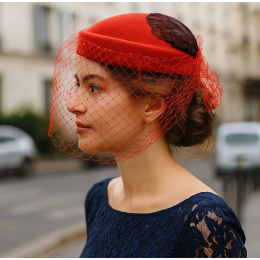 Chapeau Elégance Rouge - Made in France
