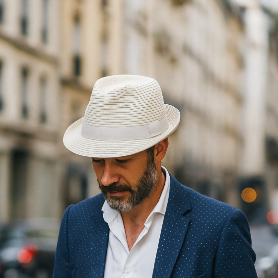 Chapeau Trilby Paille Papier Nature - Traclet