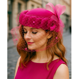 Chapeau rose élégance EDY PARIS