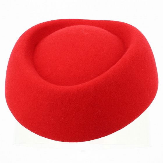 Felt Tambourine - Poppy Flight Attendant Pillbox - Traclet