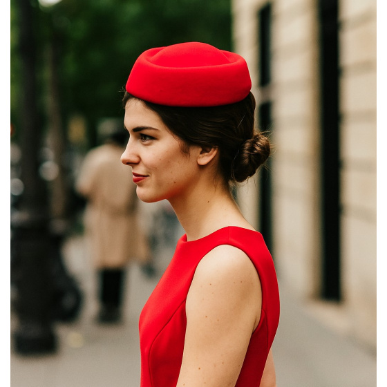 Tambourin Feutre - Calot hôtesse Pavot - Traclet
