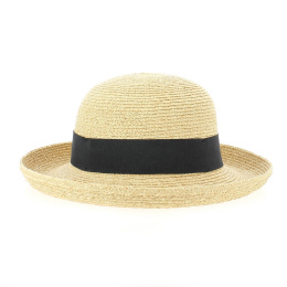 Natural Straw Shoal Bay Wide-Brimmed Hat - Traclet