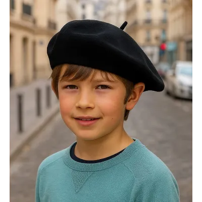 Béret Enfant Noir - Le Béret Français