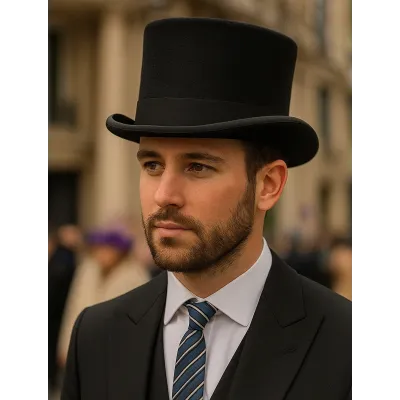 Chapeau Haut De Forme Amerigo Noir - Traclet