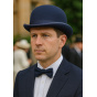 Chapeau Melon Feutre Laine Marine - Traclet