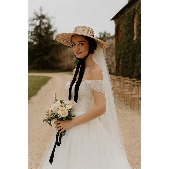 Chapeau Provençal Valentina Paille Naturelle - Traclet