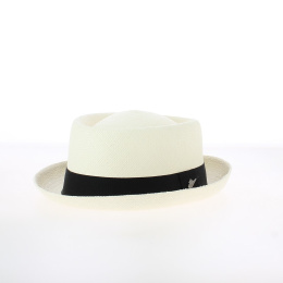 Chapeau Porkpie Panama Blanc - Traclet