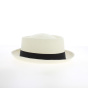 White Panama Porkpie Hat - Traclet
