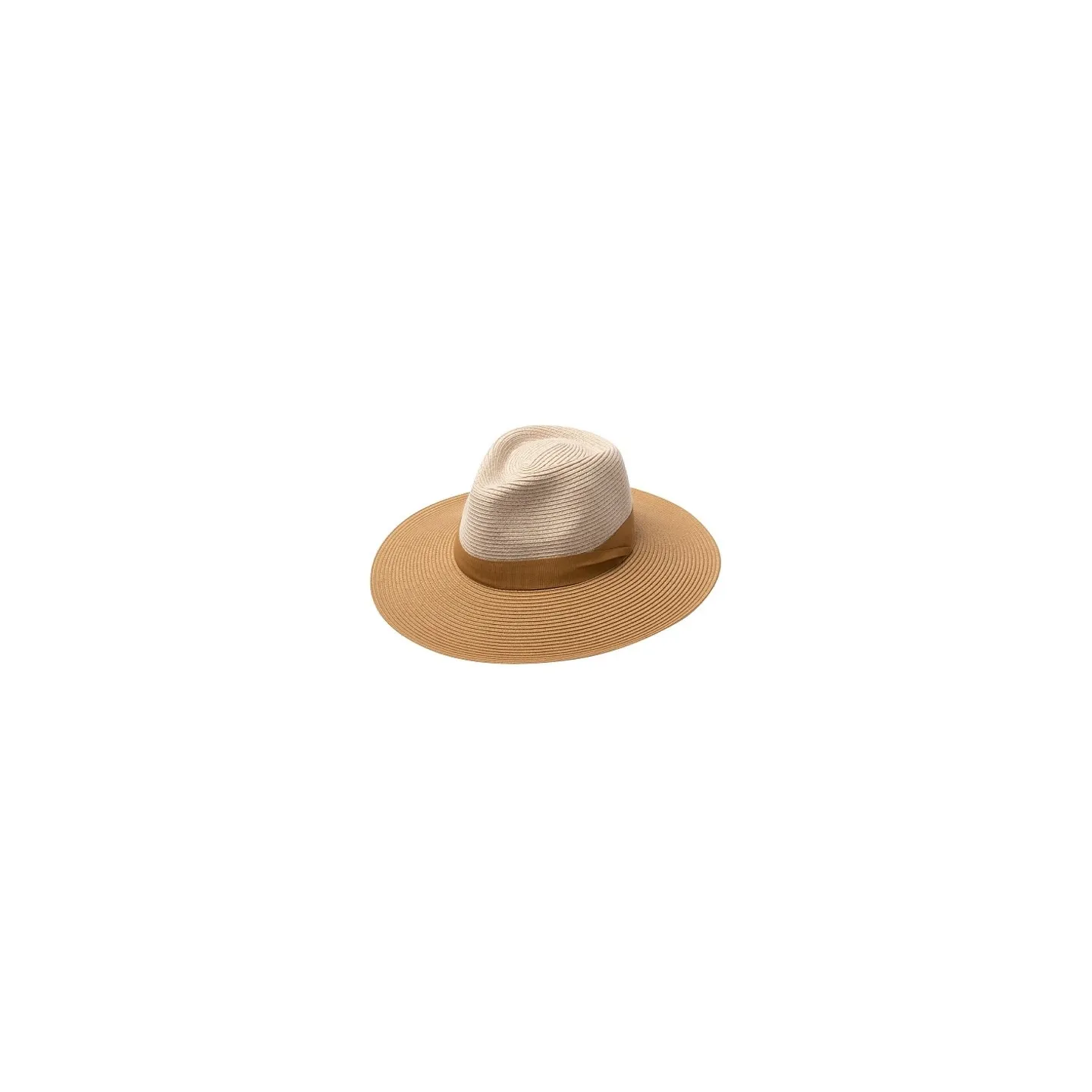 Chapeau Fedora Vineyard Beige & Camel UPF50+ - House of Ord Référence : 22237|Chapellerie Traclet