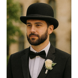 Brits Bowler Hat in Wool Felt - Fléchet