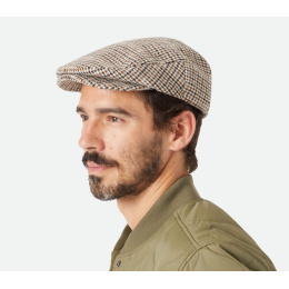Hooligan Houndstooth Beige Cap - Brixton