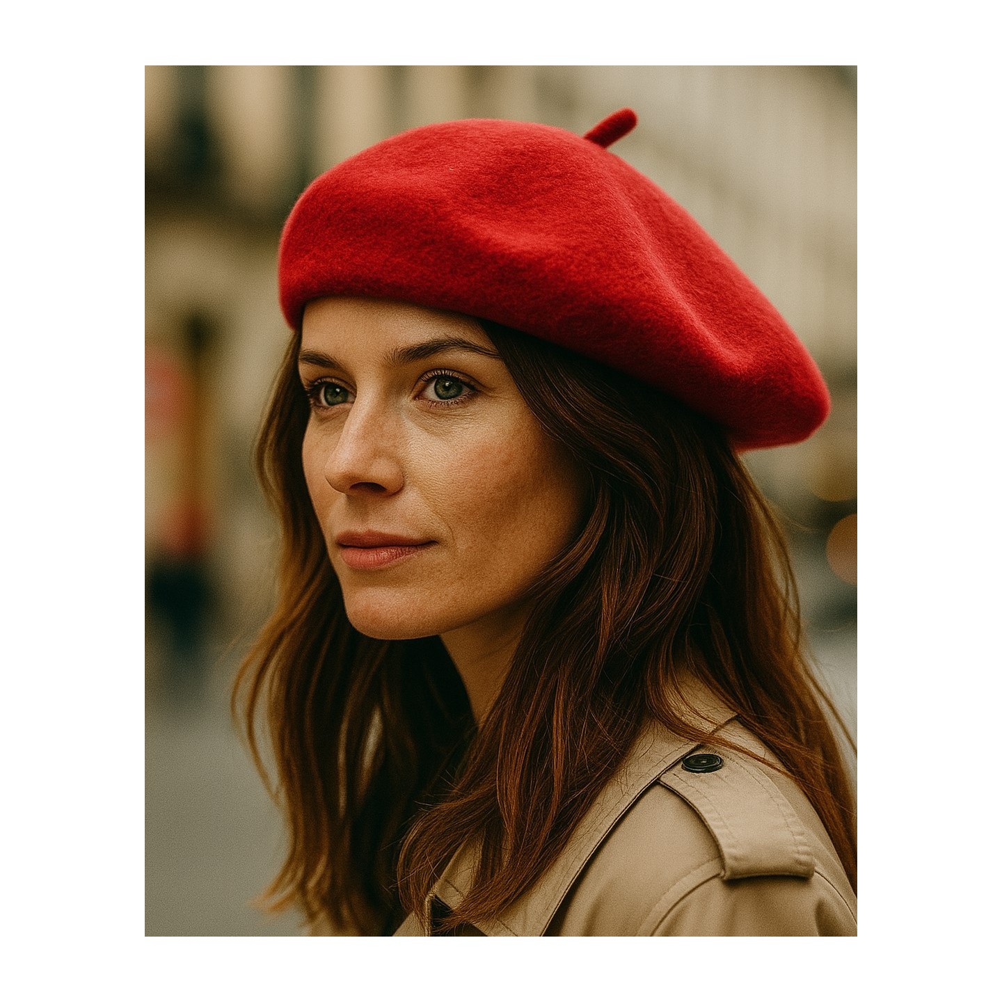 Béret Classique Rouge  Laine - Traclet