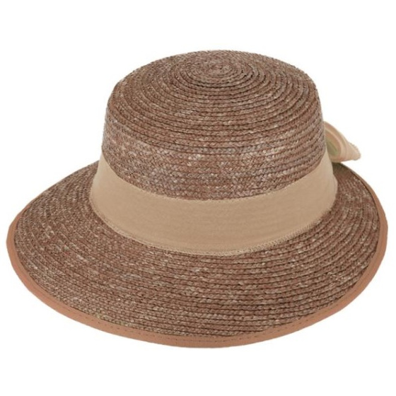 Large Visor Cap Giada Natural Straw - Traclet