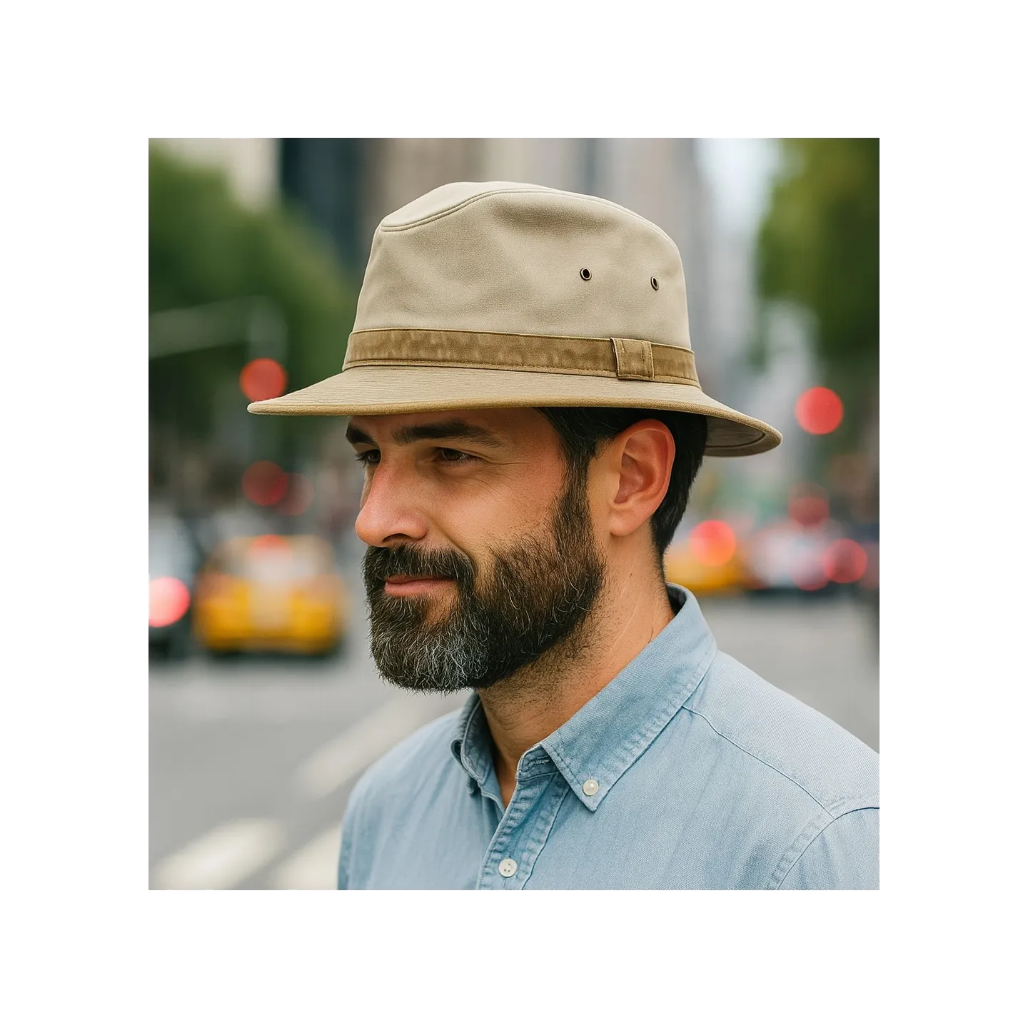 Tabora cotton Safari hat 2 colors - Crambes hat Reference: 440 | Chapellerie Traclet
