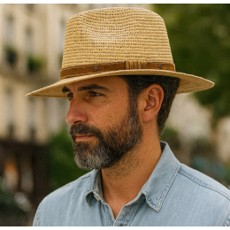 Chapeau Traveller Erice Paille Raphia Naturelle - Traclet