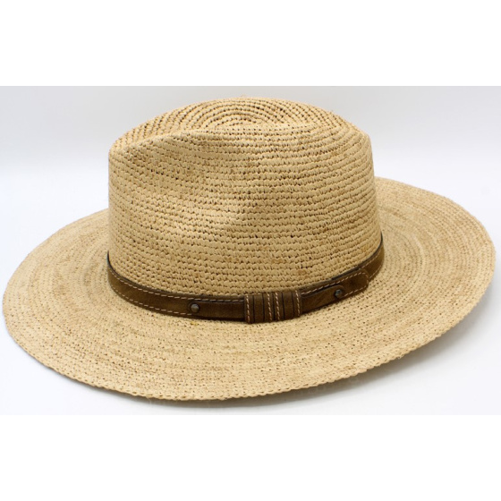 Traveller Hat Erice Natural Raffia Straw - Traclet