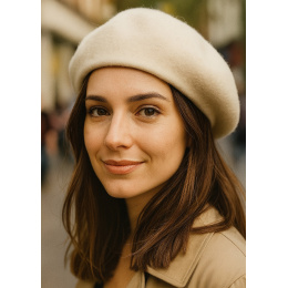 Béret Classique Beige Laine - Traclet