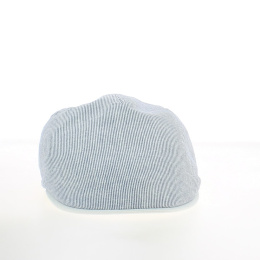 Navy blue waterproof wool flat cap - Traclet