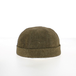 Marine linen docker beanie
