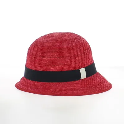 raffia cloche hat