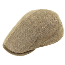 copy of Beige Grappa Flat Cap Burlap - ReHats