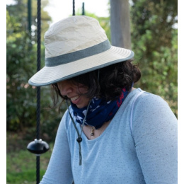 Chapeau Traveller Savane Haute Protection Beige & Eucalyptus - Soway