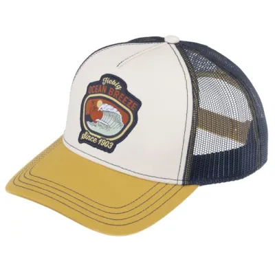 Ocean Cotton Baseball Cap Blue & Curry - Traclet Reference: 22277| Chapellerie Traclet