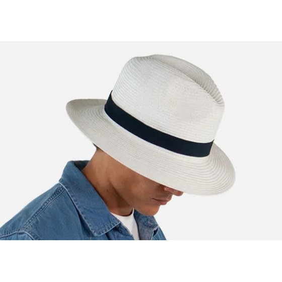 White Aveloz Fedora Hat - Barts