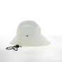 White Sabine wide visor bucket hat