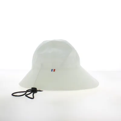 White Sabine wide visor bucket hat