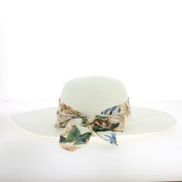 Capeline Carole ruban fleuri