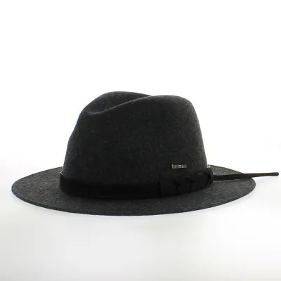 Traveller Hat Ambierle Wool Felt Anthracite - Traclet Reference : 17561 | Chapellerie Traclet
