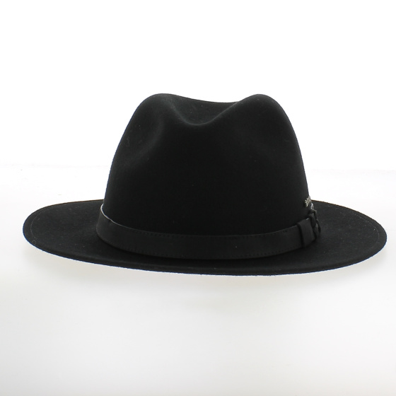 Chapeau Traveller Ambierle Feutre Laine noir - Traclet Chapeau Traveller Ambierle Feutre Laine noir - Traclet