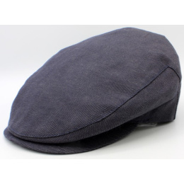copy of Flat Summer Linen & Cotton Cap in Anthracite - Traclet